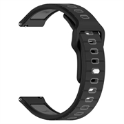 Garmin Vivoactive 6 Dvobojni Silikonski Sportski Kaiš - Crni / Sivi