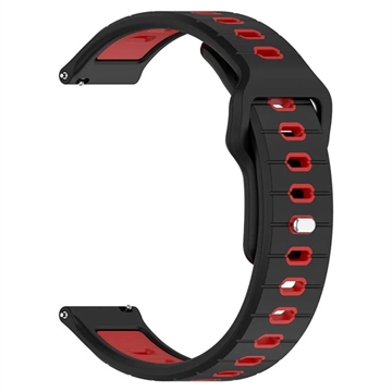 Garmin Vivoactive 6 Dvobojni Silikonski Sportski Kaiš - Crni / Crveni
