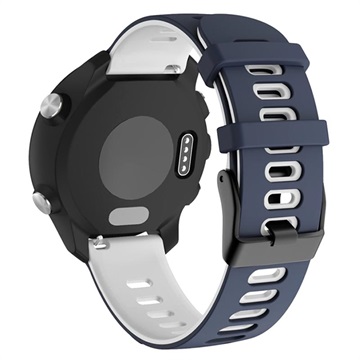 Dvobojni Garmin Vivoactive 4 Silikonski Sportski Kaiš - Plavi / Beli
