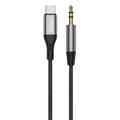 Dudao L11ProT USB-C to Minijack Cable - Type-C/3.5mm - 1m - Black