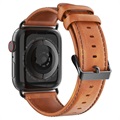 Dux Ducis Apple Watch Series 9/8/SE (2022)/7/SE/6/5/4/3/2/1 Kožni Kaiš - 41mm/40mm/38mm - Braon