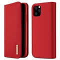 Dux Ducis Wish iPhone 11 Pro Kožna Futrola-Novčanik (Otvoreno pakovanje - Zadovoljavajuće Stanje) - Crvena