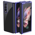 Electroplated Frame Samsung Galaxy Z Fold3 5G Maska - Plava