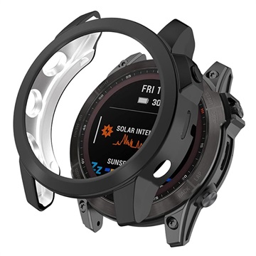 Garmin Fenix 7X/7X Solar Elektroplatirana TPU Maska - Crna