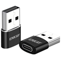 Enkay ENK-AT105 USB-A / USB-C Adapter - Crni