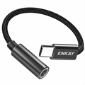 Enkay ENK-AT111 USB-C / 3.5mm AUX Adapter - Crni