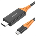 Essager 4K USB-C / HDMI Adapterski Kabl EHDMIT-CX01 - 2m - Crni