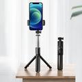 Extendable Bluetooth Selfie Stick & Tripod with Remote Shutter - Black