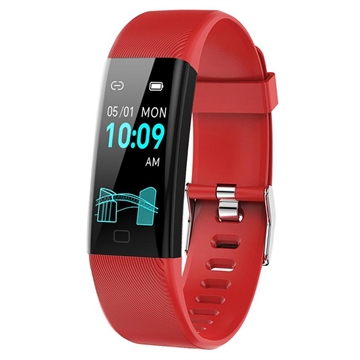 F71 Smart Bracelet / Fitness Tracker with Blood Pressure Monitoring - Red
