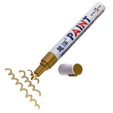 Flysea FS-110 Waterproof Marker for Hobby Use - For Metal, Stone, Plastic & Paper - Gold