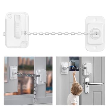 FT756 Adjustable Door/Window Limiter Lock - White