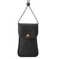 Fashionable Universal Case with Card Holder & Strap - 16.5x9.5cm - Black