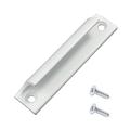 Finger Grip / Furniture Handle in Aluminum - 9cm - White