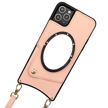 Fish Tail iPhone 14 Pro Maska s Ogledalom - Pink