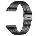 Fitbit Versa 3/Sense Kaiš od Nerđajućeg Čelika - Crni