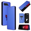 Asus ROG Phone 5 Flip Futrola - Carbon Fiber - Plava