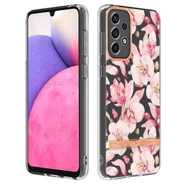 Flower Series Samsung Galaxy A33 5G TPU Maska - Roze Gardenija