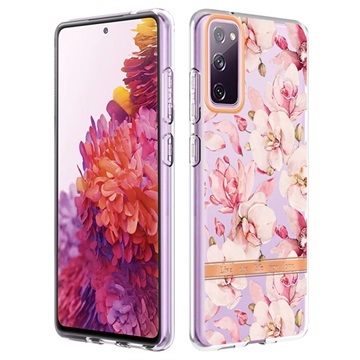 Flower Series Samsung Galaxy S20 FE TPU Maska - Roze Gardenija