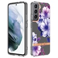 Flower Series Samsung Galaxy S22 5G TPU Maska - Ljubičasta Begonija