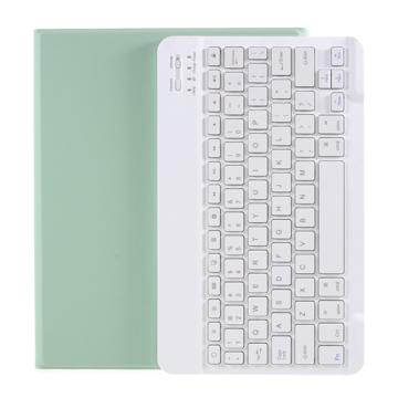 iPad Air 2022/2020 Bluetooth Torbica za Tastaturu sa Slotom za Olovku - Svetlozelena