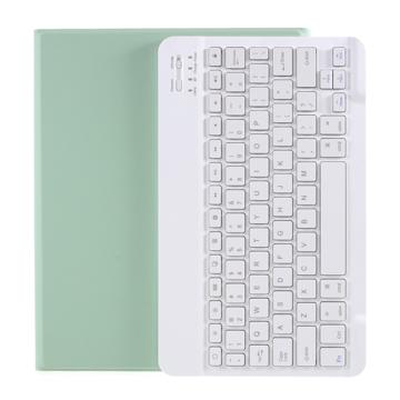 iPad Air 2024/2022/2020 Bluetooth Torbica za Tastaturu sa Slotom za Olovku - Svetlozelena