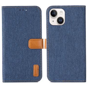 Jeans Serija iPhone 14 Plus Novčanik-Futrola - Tamnoplava