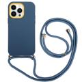 iPhone 14 Pro Max 360 Hibridna Maska sa Trakom - Plava