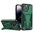 V-Shaped iPhone 14 Pro Max Hibridna Maska sa Magnetom - Zelena