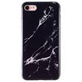 Marble Pattern IMD Model iPhone 7/8/SE (2020)/SE (2022) TPU Maska - Crna