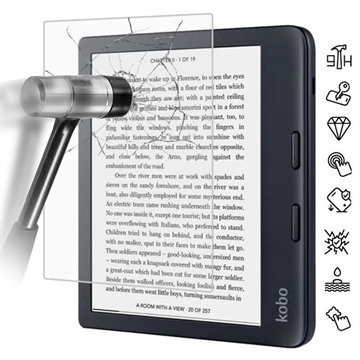 Kobo Libra 2 Full Cover Zaštitno Kaljeno Staklo - 9H, 0.3mm - Providno