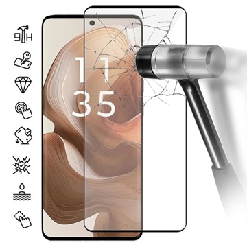 Motorola Edge 50 Full Cover Zaštitno Kaljeno Staklo - 9H - Crne Ivice