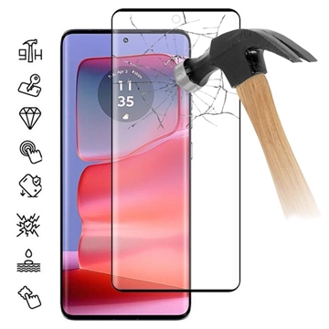 Motorola Edge 50 Pro/50 Ultra/50 Fusion Full Cover Zaštitno Kaljeno Staklo - 9H - Crne Ivice