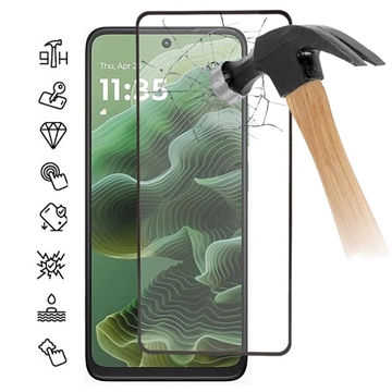 Motorola Moto G35 Full Cover Zaštitno Kaljeno Staklo - 9H - Crne Ivice