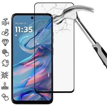Motorola Moto G45 Full Cover Zaštitno Kaljeno Staklo - 9H - Crne Ivice