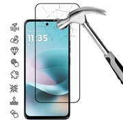 Motorola Moto G67 Power Full Cover Tempered Glass Screen Protector - 9H - Black Edge