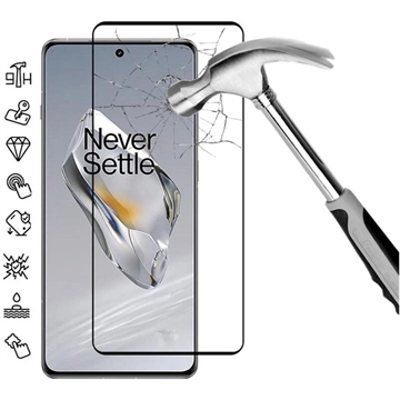 OnePlus 12 Full Cover Zaštitno Kaljeno Staklo - 9H - Crne Ivice