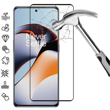 OnePlus 12R/Ace 3 Full Cover Zaštitno Kaljeno Staklo - 9H - Crne Ivice