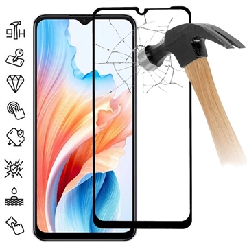 Oppo A59 Full Cover Zaštitno Kaljeno Staklo - Crne Ivice