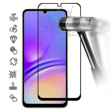 Samsung Galaxy A05 Full Cover Zaštitno Kaljeno Staklo - 9H - Crne Ivice