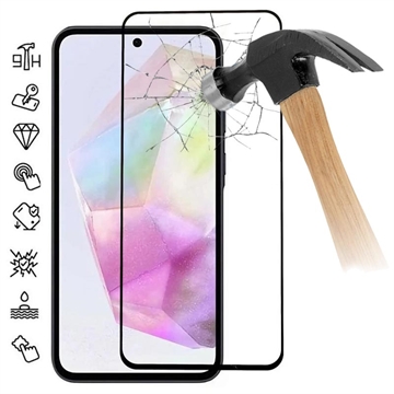 Samsung Galaxy A35 Full Cover Zaštitno Kaljeno Staklo - 9H - Crne Ivice