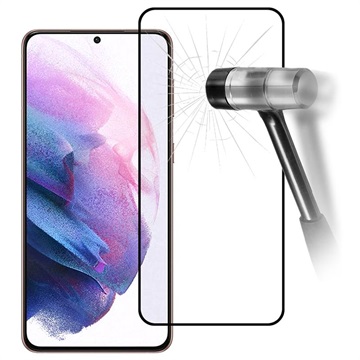 Full Cover Samsung Galaxy S21 5G Zaštitno Kaljeno Staklo - 9H, 0.2mm - Crno