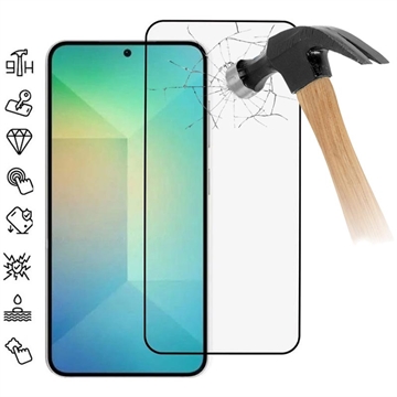 Samsung Galaxy S25 Full Cover Zaštitno Kaljeno Staklo - 9H - Crne Ivice