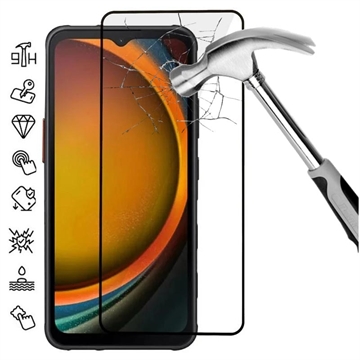 Samsung Galaxy Xcover7 Full Cover Zaštitno Kaljeno Staklo - 9H - Crne Ivice