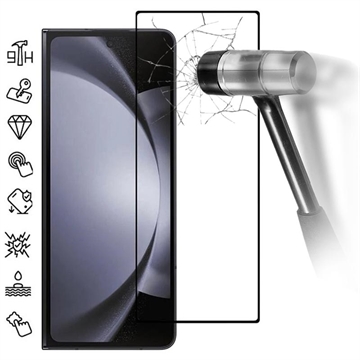 Samsung Galaxy Z Fold6 Full Cover Zaštitno Kaljeno Staklo - 9H - Crne Ivice
