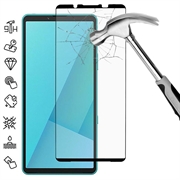 Sony Xperia 10 VII Full Cover Tempered Glass Screen Protector - 9H - Black Edge