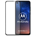 Full Cover Motorola One Vision Zaštitno Kaljeno Staklo za Ekran - 9H - Crno