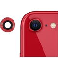 iPhone SE (2022)/SE (2020) Zaštita za Kameru od Metala i Kaljenog Stakla - Crvena