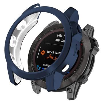 Garmin Fenix 7X/7X Solar Elektroplatirana TPU Maska - Tamnoplava