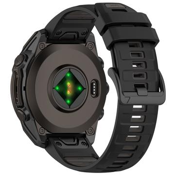 Garmin Fenix 8 Mek Silikonski Kaiš - 51mm - Crno Siva
