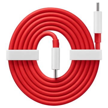 OnePlus Warp Charge USB Tip-C Kabl 5481100047 - 1m (Otvoreno pakovanje - Bulk) - Crveni / Beli